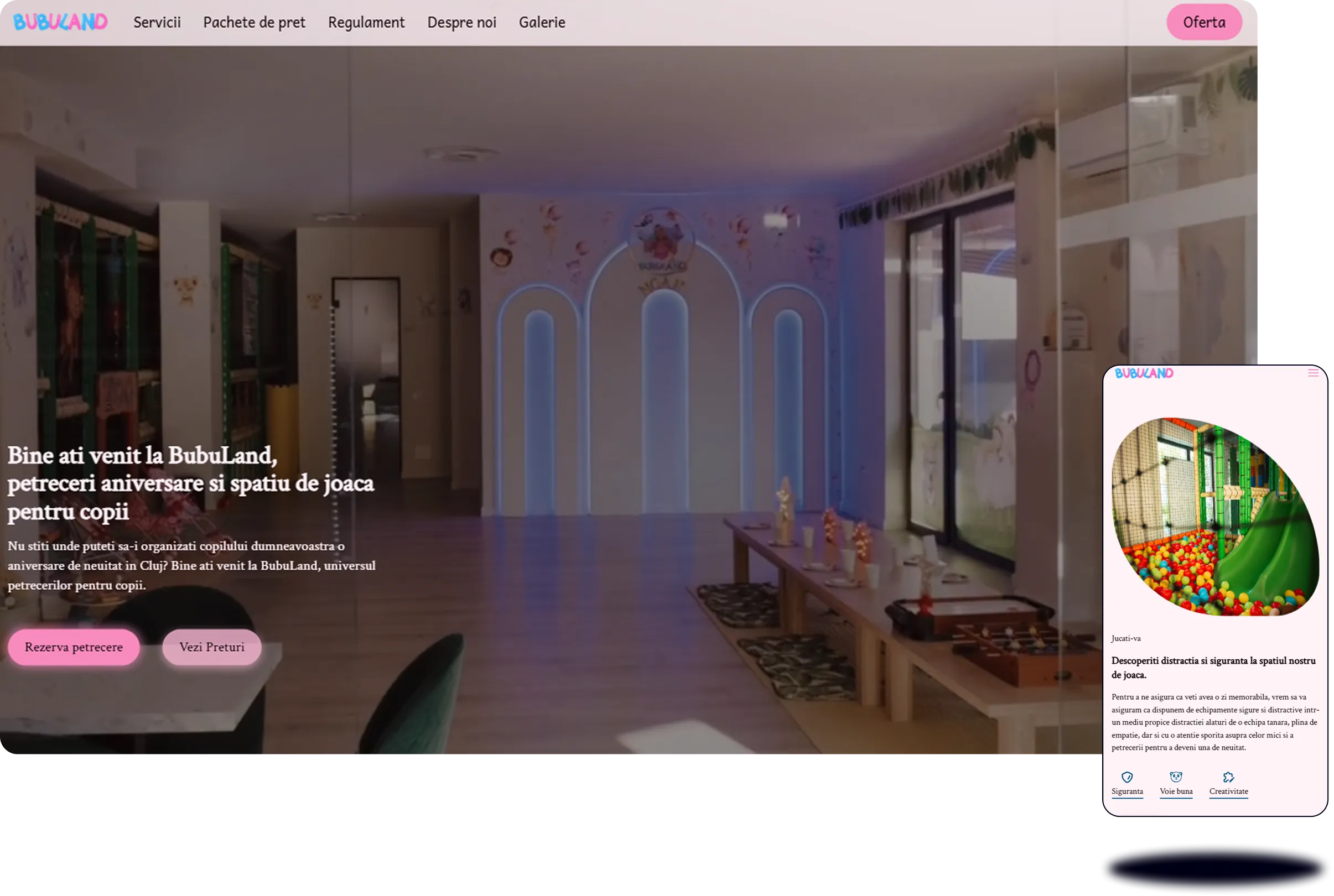 Website BubuLand Cluj