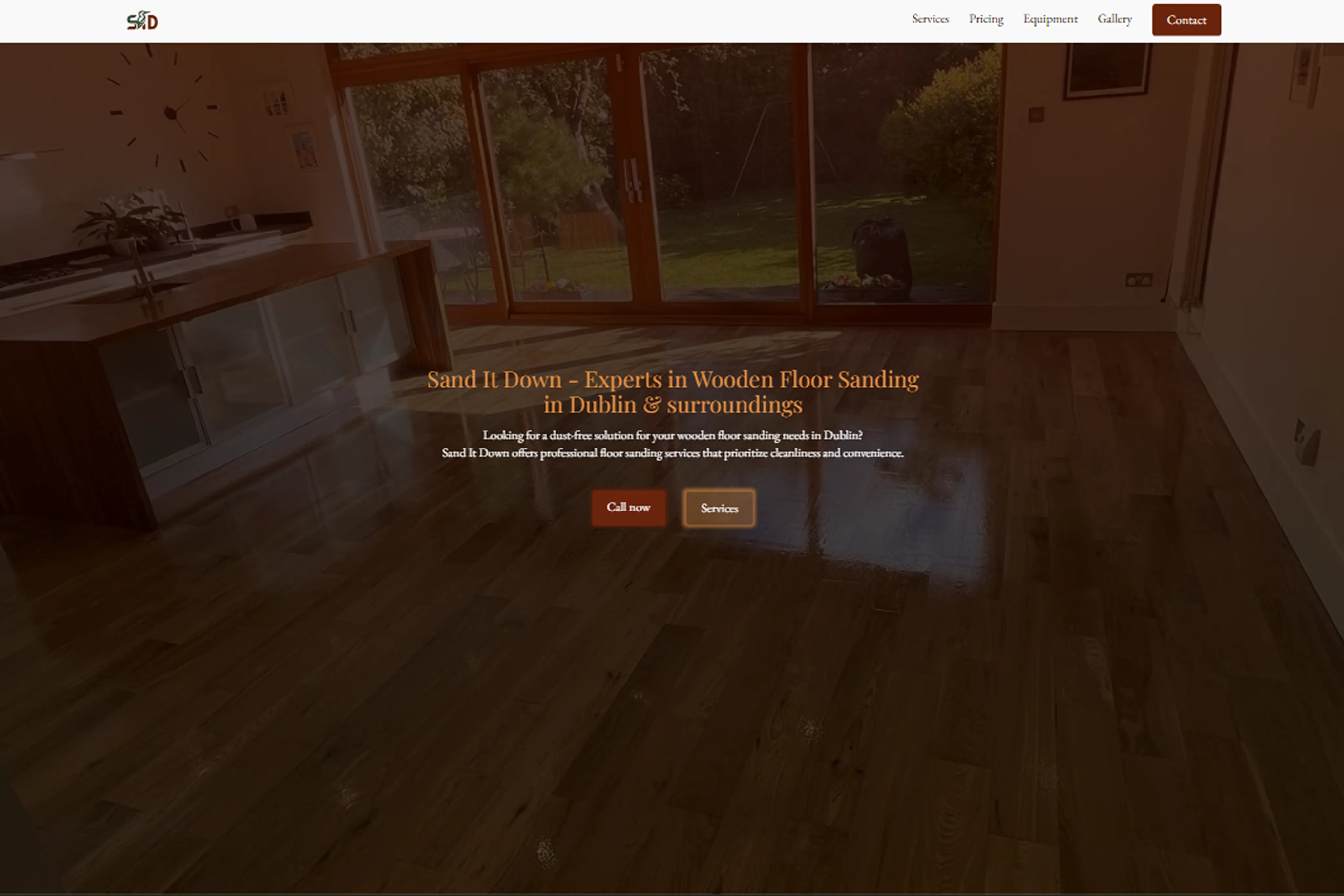 PC View - Website SandItDown